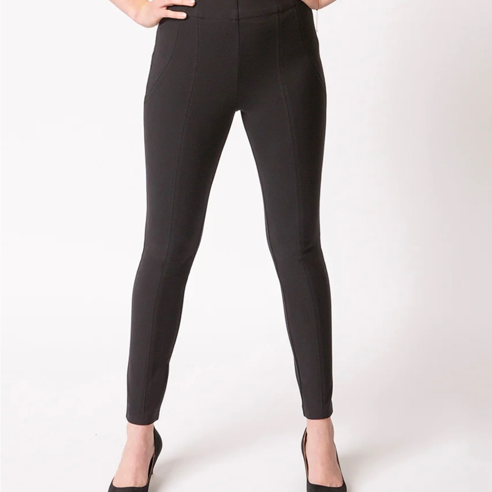 Thalian Elastic Waistband Straight Leg Jena Pants 8
